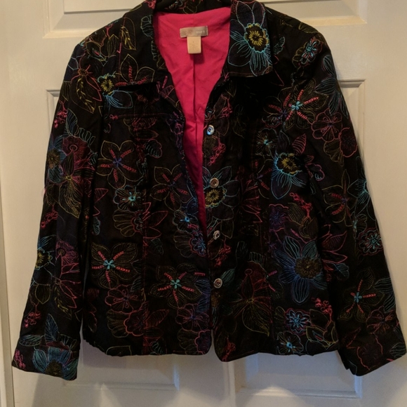 Wear It Jackets & Blazers - 3X Embroidered jacket, multicolored flowers
